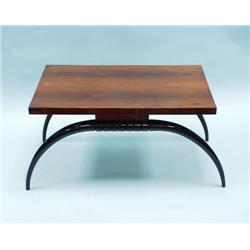 ART DECO - An elegant French fruit wood coffee table. Rectan