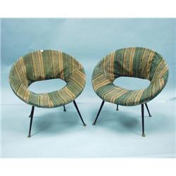 LYRE - A 1950's, Italian three piece salon set consisting of