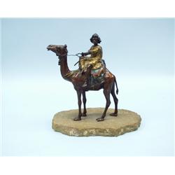 FRANZ BERGMAN, AUSTRIA. A multi-patinated, cold painted bron