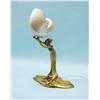 Image 1 : ART NOUVEAU - GUSTAV GURSCHNER, AUSTRIA. A figural table lam