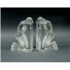 Image 1 : MARC LALIQUE, FRANCE - A pair of clear and frosted glass boo