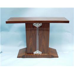 ART DECO - A French palisander wood console table in the sty