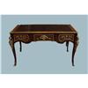 Image 1 : A Louis XV style library desk with gilt bronze patinated mou