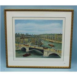 CLAUDE TABET (1924-1979) French school. "Ile de La Cite". A 