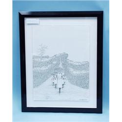 MARTINO DORCE - Contemporary Haitian school. "To Market". In