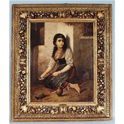 ERNO L. RONAY - early 20th century Hungarian school. "Young 