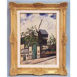 ELISEE MACLET (1881-1962) French school. "Le Moulin." Oil on