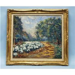 EMMANUEL DE LA VILLEON (1858-1940) French school. "Rosiers B