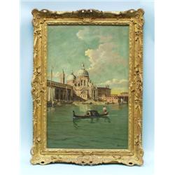 FERRINI - Early 20th century Italian school. "Ghiesa della S