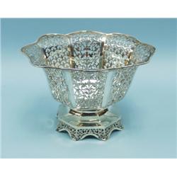 MAPPIN & WEBB - An English sterling silver bowl with pierce 