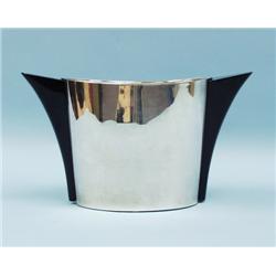 PUIFORCAT, FRANCE - A silver plated centre piece with styliz