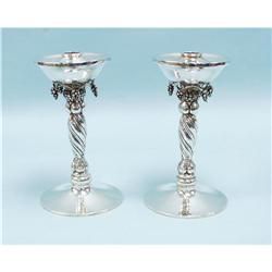 ART DECO - A pair of large Georg Jensen style Scandinavian s