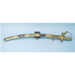 An important Austro-Hungarian pearl and amethyst inlaid gilt