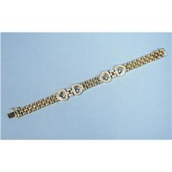 An 18 kt. yellow gold and diamond "Happy Diamond" bracelet. 