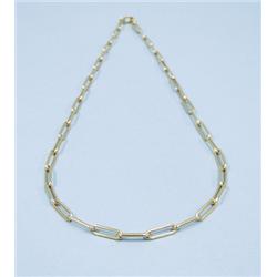 CARTIER, FRANCE - A geometrical design 18 kt. gold necklace.