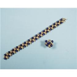 VAN CLEEF & ARPELS - A French 18 kt. yellow gold and lapis l