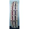 Image 1 : A platinum, diamond, sapphire and ruby bracelet. Mounted wit