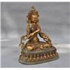 Image 2 : A GILT BRONZE GUAN-YIN BUDDHA FIGURE QING DYNASTY.