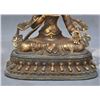 Image 6 : A GILT BRONZE GUAN-YIN BUDDHA FIGURE QING DYNASTY.