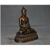 Image 2 : A BRONZE SAKYAMUNI BUDDHA FIGURE QING DYNASTY.