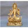 Image 1 : A GILT BRONZE TARA BUDDHA FIGURE QING DYNASTY.