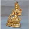 Image 3 : A GILT BRONZE TARA BUDDHA FIGURE QING DYNASTY.