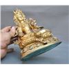 Image 7 : A GILT BRONZE TARA BUDDHA FIGURE QING DYNASTY.