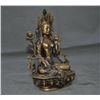 Image 2 : A GILT BRONZE TARA BUDDHA FIGURE QING DYNASTY.