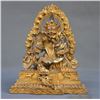 Image 1 : A GILT BRONZE MAHAKALA BUDDHA FIGURE QING DYNASTY.