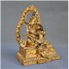 Image 2 : A GILT BRONZE MAHAKALA BUDDHA FIGURE QING DYNASTY.