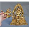 Image 8 : A GILT BRONZE MAHAKALA BUDDHA FIGURE QING DYNASTY.