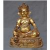 Image 1 : A GILT BRONZE JAMBHALA BUDDHA FIGURE QING DYNASTY.