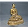 Image 2 : A GILT BRONZE SHAKYAMUNI BUDDHA FIGURE QING DYNASTY.