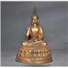Image 1 : A GILT BRONZE SHAKYAMUNI BUDDHA FIGURE QING DYNASTY.
