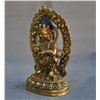 Image 2 : A GILT BRONZE MAHAKALA BUDDHA FIGURE QING DYNASTY.