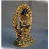 Image 3 : A GILT BRONZE MAHAKALA BUDDHA FIGURE QING DYNASTY.