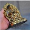 Image 8 : A GILT BRONZE MAHAKALA BUDDHA FIGURE QING DYNASTY.