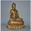 Image 2 : A GILT BRONZE SHAKYAMUNI BUDDHA FIGURE QING DYNASTY.