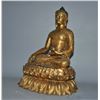 Image 3 : A GILT BRONZE SHAKYAMUNI BUDDHA FIGURE QING DYNASTY.