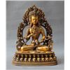 Image 1 : A GILT BRONZE SHAKYAMUNI BUDDHA FIGURE QING DYNASTY.