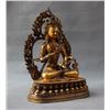Image 2 : A GILT BRONZE SHAKYAMUNI BUDDHA FIGURE QING DYNASTY.