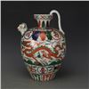 Image 1 : A FAMILLE VERTE DRAGON TEAPOT WANLI MARK 16TH/C.