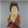 Image 4 : A PORCELAIN SANCAI QUEEN STATUE TANG DYNASTY 9TH/C.