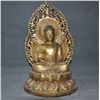 Image 1 : A GILT BRONZE SHAKYAMUNI BUDDHA FIGURE QING DYNASTY.