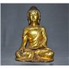 Image 1 : A GILT BRONZE SHAKYAMUNI BUDDHA FIGURE QING DYNASTY.