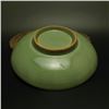 Image 2 : A GREEN GLAZE SUN FLOWER PLATE MING DYNASTY.