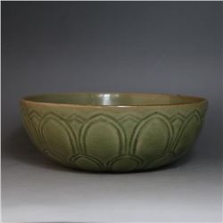 A CELADON DRAGON BOWL SONG DYNASTY 10TH/C.