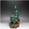 Image 2 : A GREEN PORCELAIN BUDDHA FIGURE MING DYNASTY.