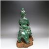 Image 3 : A GREEN PORCELAIN BUDDHA FIGURE MING DYNASTY.