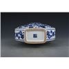 Image 9 : A BLUE & WHITE DOUBLE EAR MOON FLASK QIANLONG MARK 17TH/C.